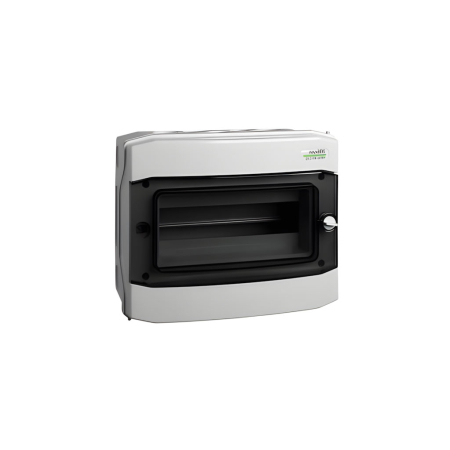 Tablouri și Dulapuri Electrice Fotovoltaice - Tablou electric aplicat 12 module, IP65, alb, ușă transparentă, Noark 101494, pentru sisteme fotovoltaice