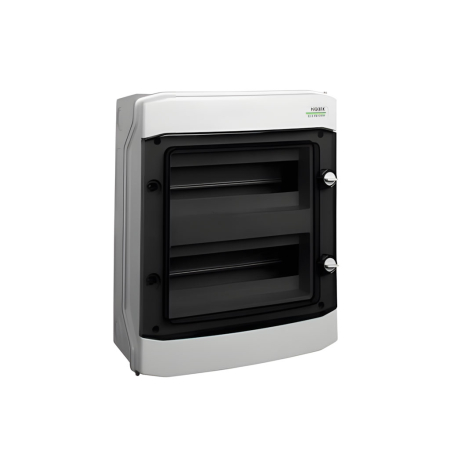 Tablouri și Dulapuri Electrice Fotovoltaice - Tablou electric aplicat 24 module, IP65, alb, ușă transparentă, Noark 110685, pentru sisteme fotovoltaice