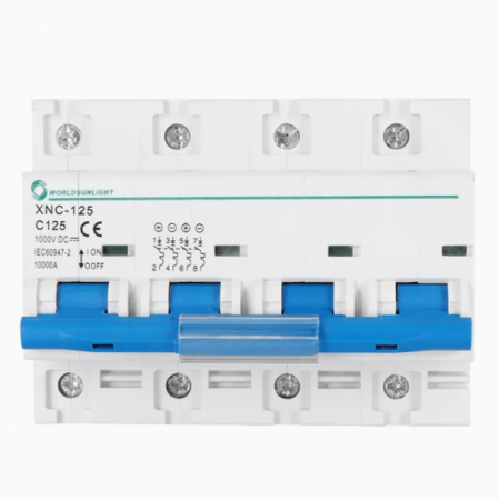 Componente electrice - XNC-125PV | Întrerupător DC MCB Fotovoltaic 4P | 750V DC | 80A-125A | 10kA | Șină DIN