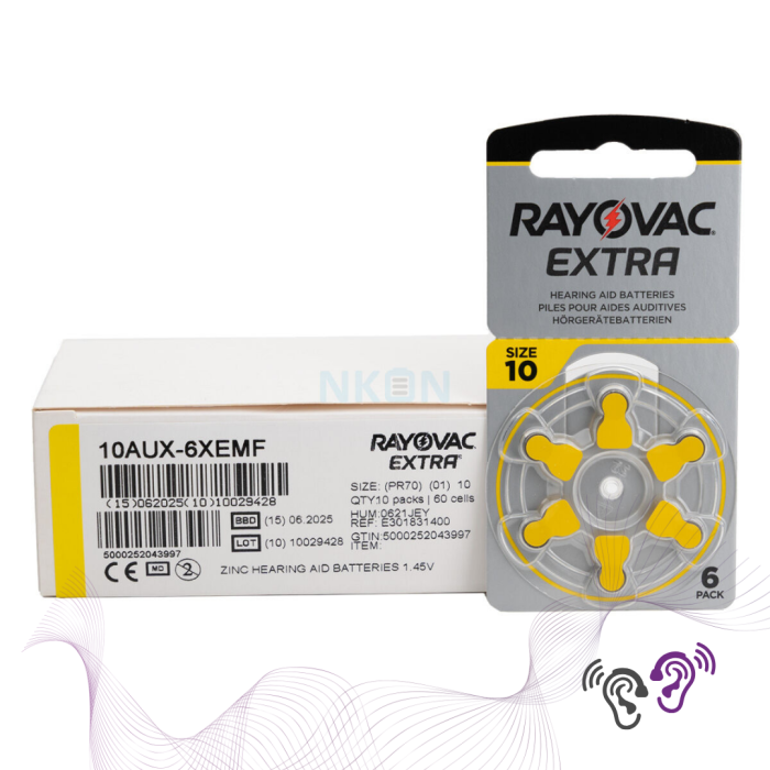 Baterii aparate auditive tip 10-RAYOVAC EXTRA / Sonotech Audiologie Iasi [3]
