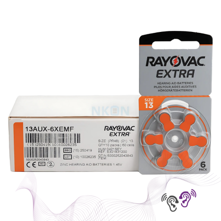 Baterii aparate auditive tip 13-RAYOVAC EXTRA [2]