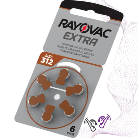 Baterii aparate auditive - Baterii aparate auditive tip 312-RAYOVAC EXTRA  / Sonotech Audiologie Iasi