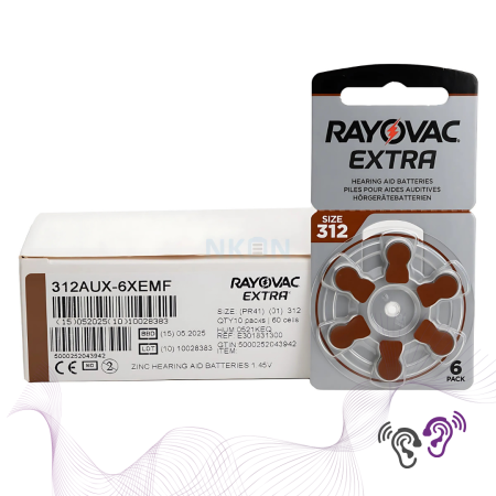 Baterii aparate auditive tip 312-RAYOVAC EXTRA  / Sonotech Audiologie Iasi [2]