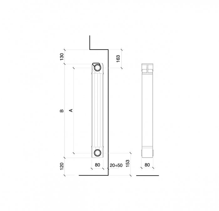 Element FONDITAL Garda Dual Aleternum 1800/80 din aluminiu [5]