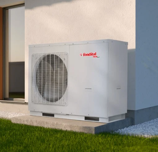 Pompa de caldura aer-apa monobloc 12 kW, Fondital Procida AWM T12, 380V, Inverter, R32, Panou de control inclus [2]