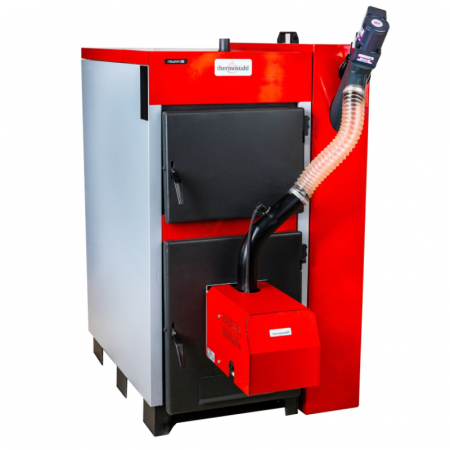 Cazane pe peleti THERMOSTAHL - Cazan termic pe peleti / lemne, Thermostahl Ecotwin 30, din otel, 30 kW