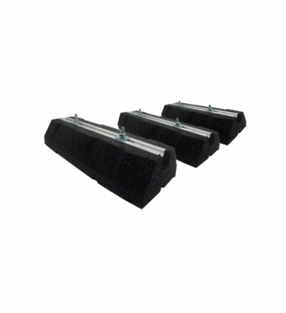 Accesorii pompe de caldura - SUPORT ANTIVIBRANT DIN CAUCIUC 450X180X100 TRIPLU