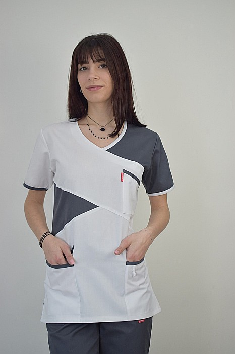 Bluza cambrata dama cu maneca scurta [2]