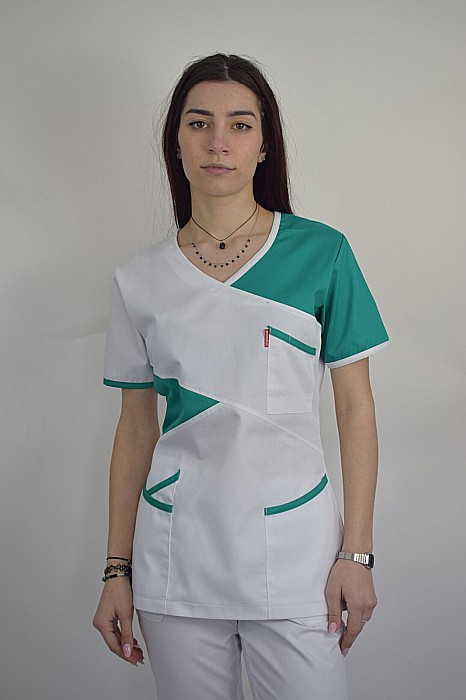 Bluza cambrata dama cu maneca scurta [4]