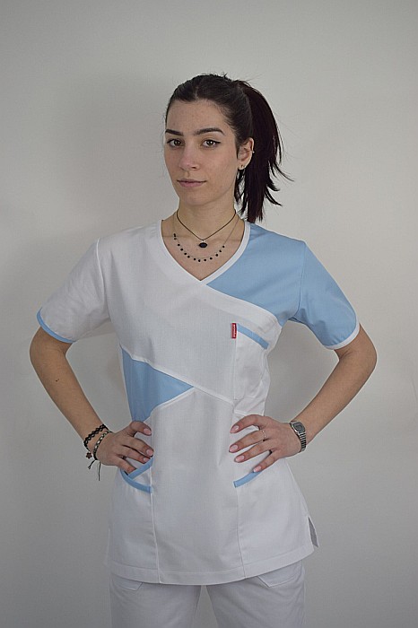 Bluza cambrata dama cu maneca scurta [6]