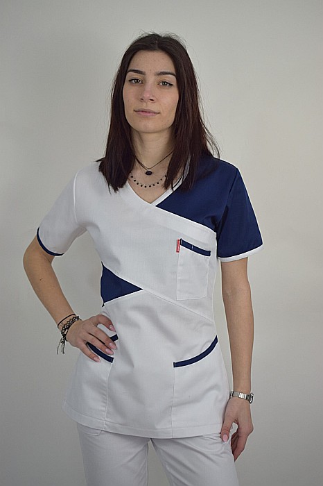 Bluza cambrata dama cu maneca scurta [3]