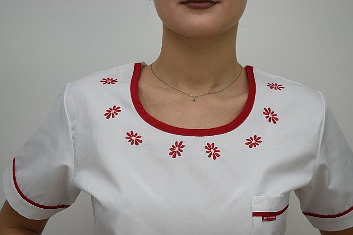 Bluza de dama brodata cu maneca scurta [4]