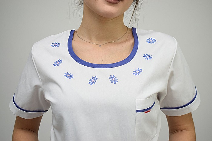 Bluza de dama brodata cu maneca scurta [3]