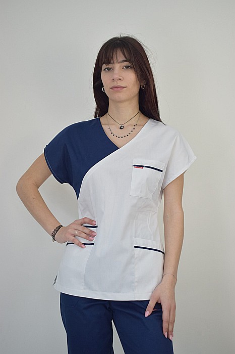 Bluza de dama cambrata cu maneca scurta [16]