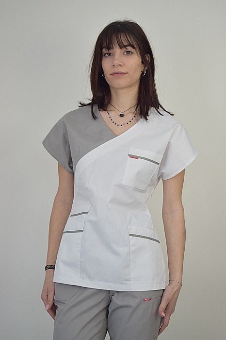 Bluza de dama cambrata cu maneca scurta [6]
