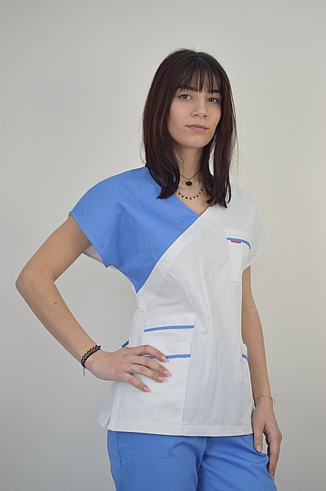 Bluza de dama cambrata cu maneca scurta [11]
