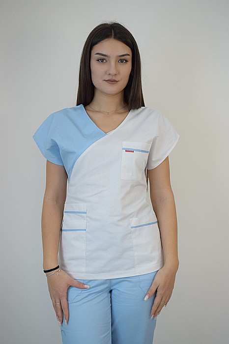 Bluza de dama cambrata cu maneca scurta [9]