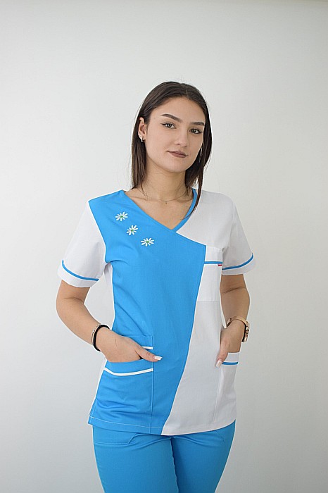 Bluza de dama cambrata cu maneca scurta [8]