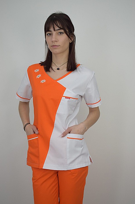 Bluza de dama cambrata cu maneca scurta [3]