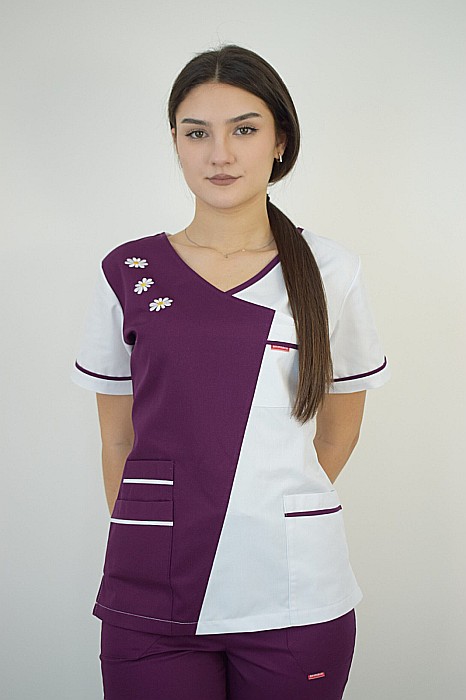 Bluza de dama cambrata cu maneca scurta [2]