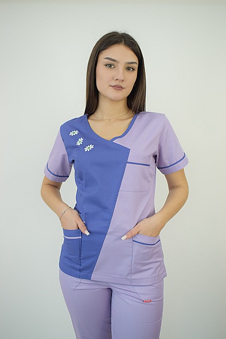 Bluza de dama cambrata cu maneca scurta [6]