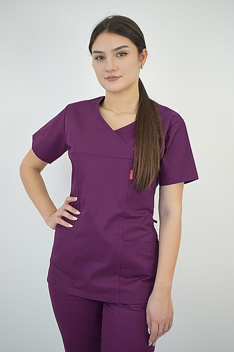 Bluza de dama cambrata cu maneca scurta [12]