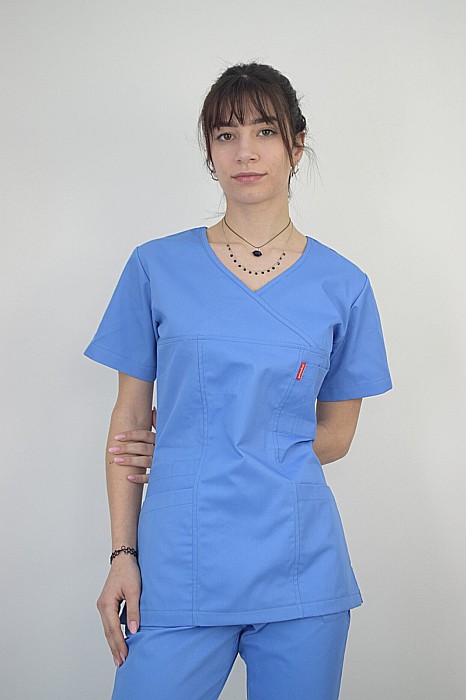 Bluza de dama cambrata cu maneca scurta [15]