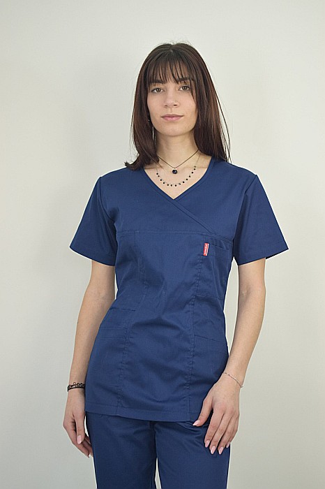 Bluza de dama cambrata cu maneca scurta [13]