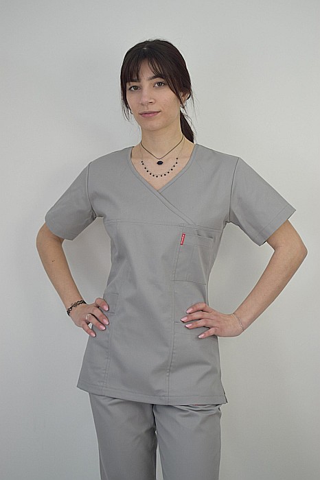 Bluza de dama cambrata cu maneca scurta [10]