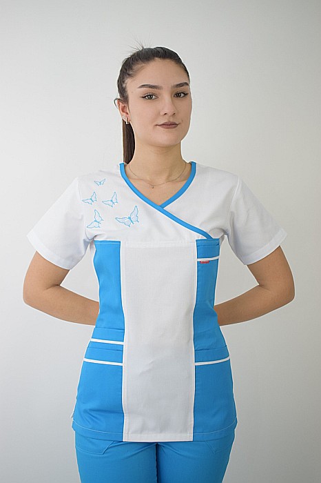 Bluza de dama cambrata cu maneca scurta D06F [4]
