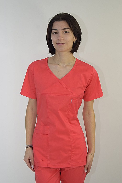 Bluza de dama cambrata cu maneca scurta [2]