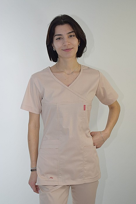 Bluza de dama cambrata cu maneca scurta [11]