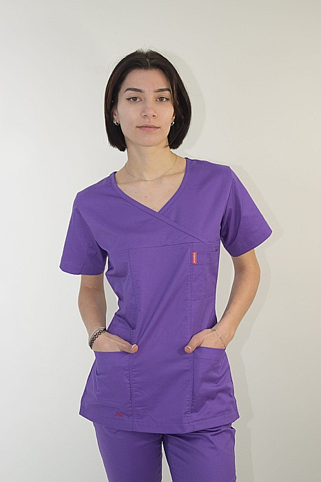 Bluza de dama cambrata cu maneca scurta [9]