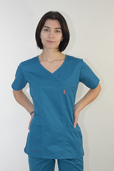 Bluza de dama cambrata cu maneca scurta [10]