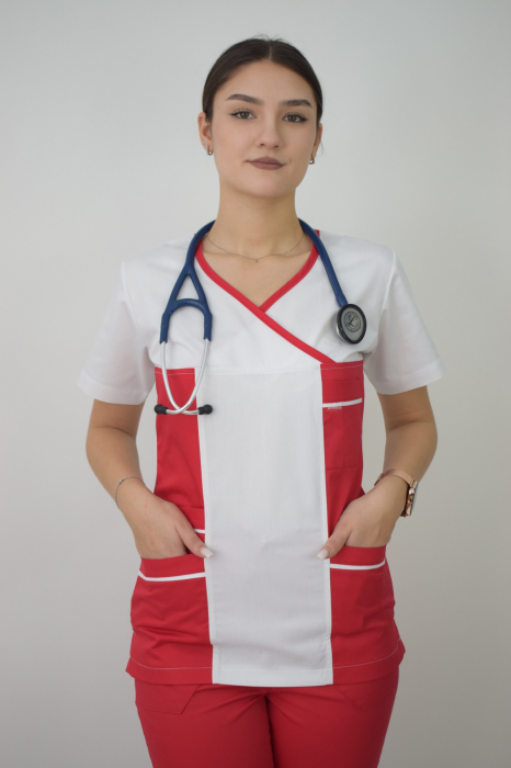 Bluza de dama cambrata cu maneca scurta [4]