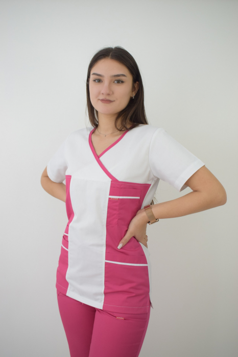 Bluza de dama cambrata cu maneca scurta [11]