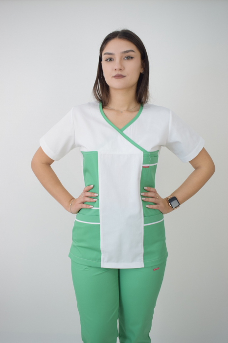 Bluza de dama cambrata cu maneca scurta [17]