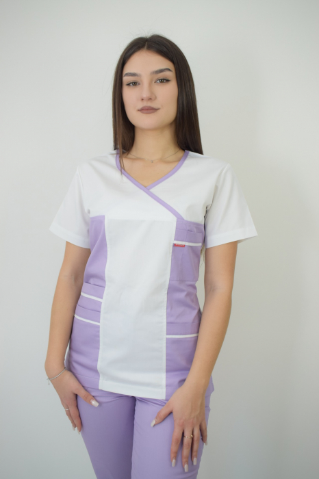 Bluza de dama cambrata cu maneca scurta [12]