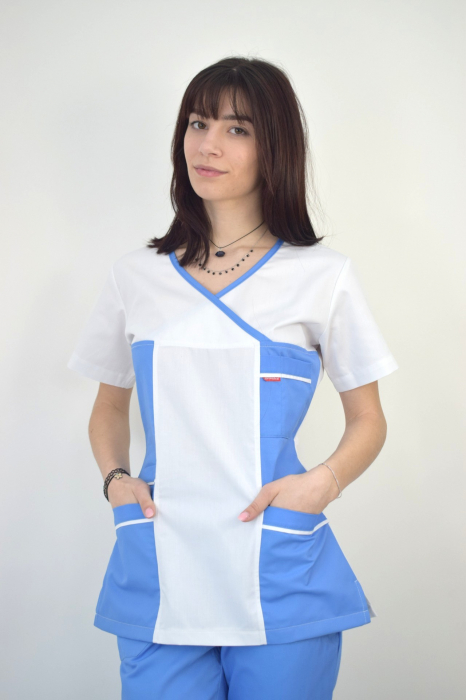 Bluza de dama cambrata cu maneca scurta [18]