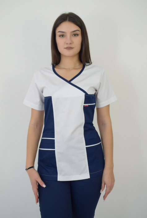 Bluza de dama cambrata cu maneca scurta [6]