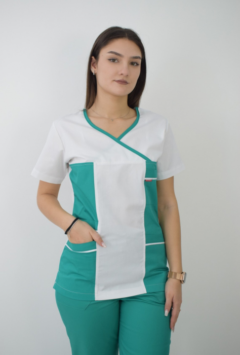 Bluza de dama cambrata cu maneca scurta [16]