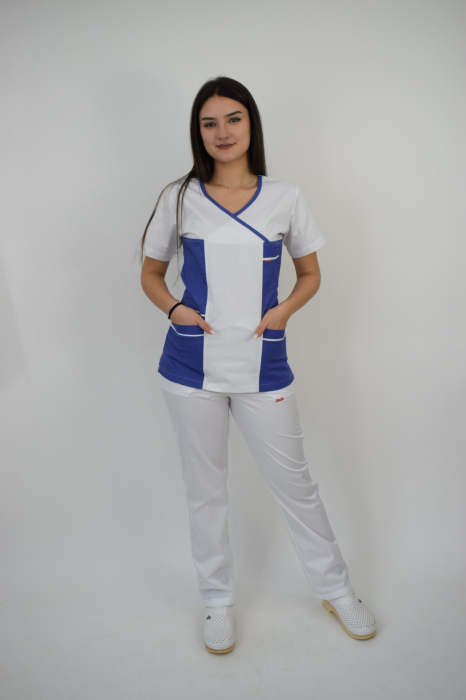 Costum de dama cu pantalon alb [2]