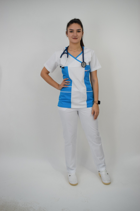 Costum de dama cu pantalon alb [12]
