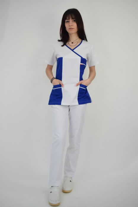 Costum de dama cu pantalon alb [4]
