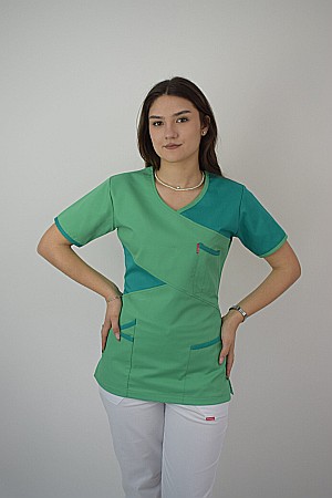 Bluza cambrata dama cu maneca scurta [3]