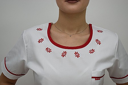 Bluza de dama brodata cu maneca scurta [3]