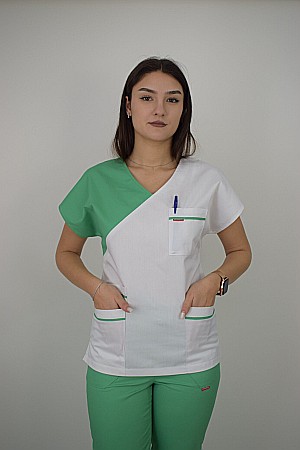 Bluza de dama cambrata cu maneca scurta [14]
