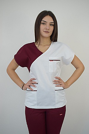 Bluza de dama cambrata cu maneca scurta [7]