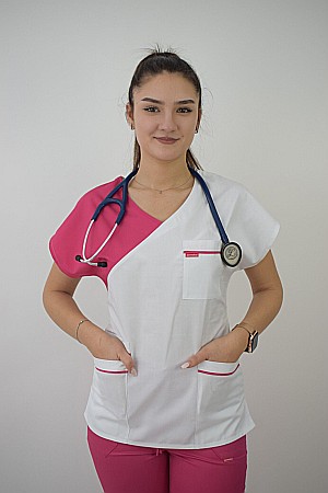 Bluza de dama cambrata cu maneca scurta [3]