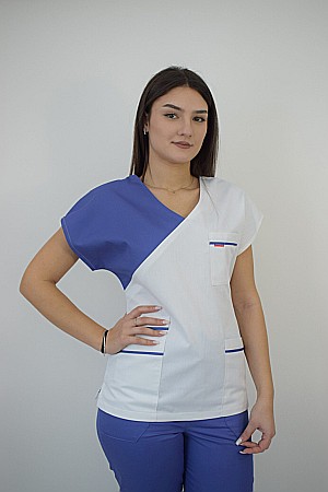 Bluze - Bluza de dama cambrata cu maneca scurta